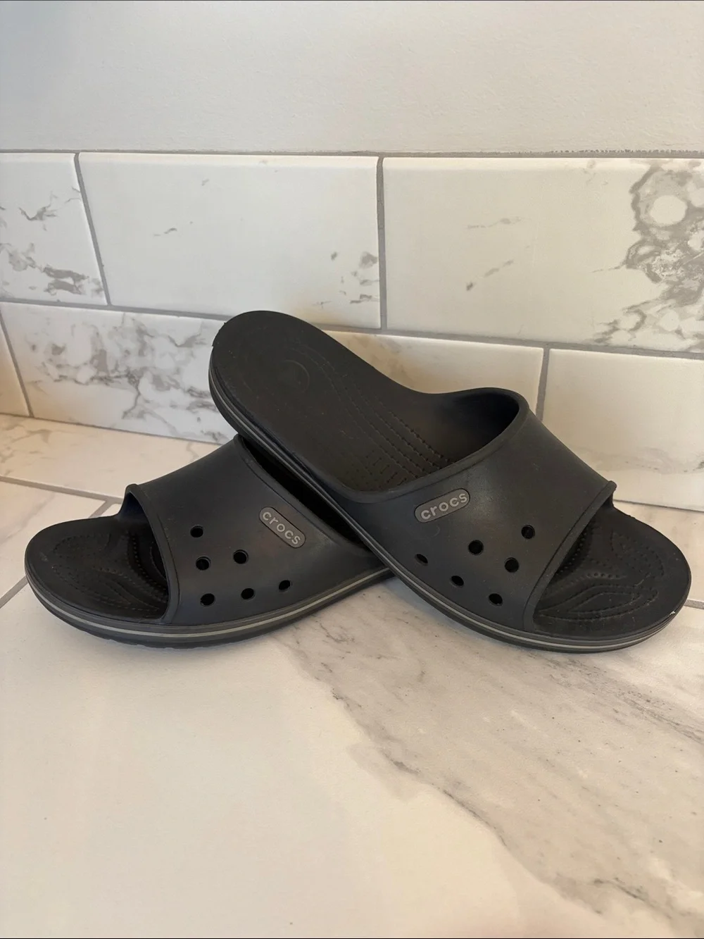 Crocs CrocBand III Slide Black Mens 12